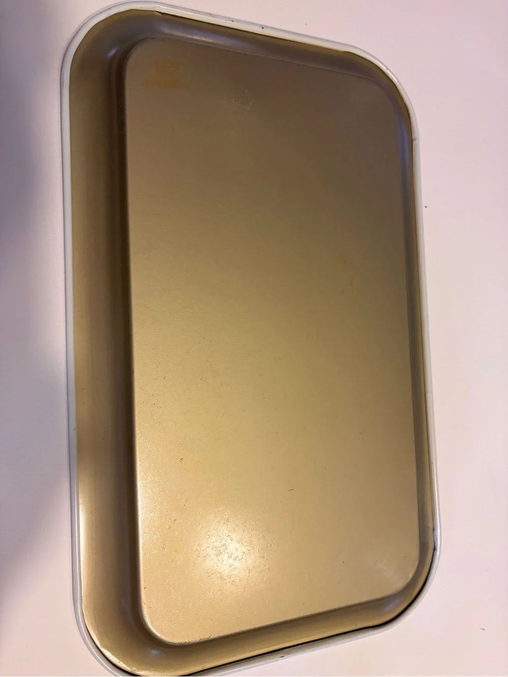 Ohio Art Co. MOD Snail Flower Metal Tray Set Vintage MCM RETRO kitchen Decor